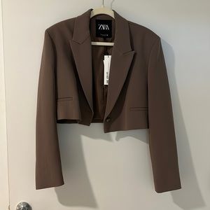Zara cropped blazer
